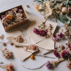 Handmade Floral Stationery Set