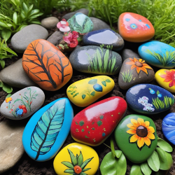 Painted Rock Garden Markers
