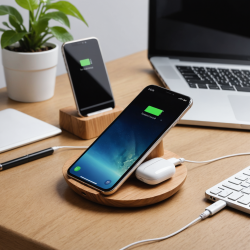 Smartphone Stand with Wireless Charging