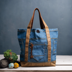 Upcycled Denim Tote Bag