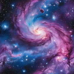 Watercolor Galaxy Painting