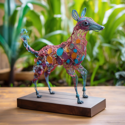 Metal Wire Animal Sculptures