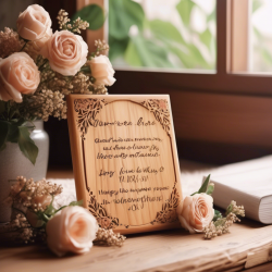 Personalized Wooden Anniversary Plaque