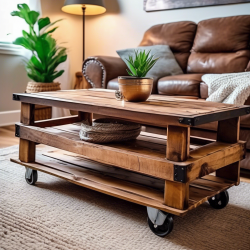 Rustic Wooden Pallet Coffee Table