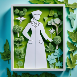 Layered Dimensional Nurse Tribute Artwork