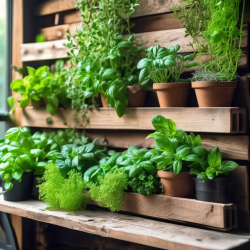 Upcycled Pallet Herb Garden