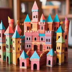 Paper Castle Playset for Birthday Fun
