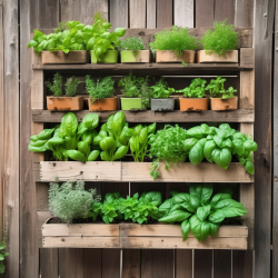 Upcycled Pallet Herb Garden Planter
