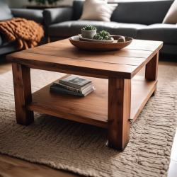 Rustic Wooden Coffee Table