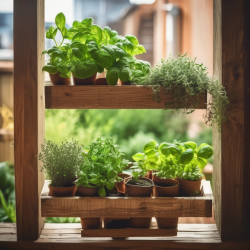 Upcycled Pallet Vertical Herb Garden