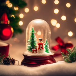 Christmas Snow Globe Lanterns from Pint Bottles