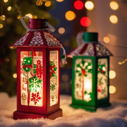 Recycled Milk Bottle Christmas Lanterns