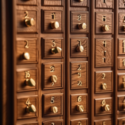 Hand-Carved Wooden Holiday Advent Calendar