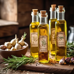 Homemade Flavored Infused Olive Oils