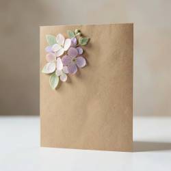 Pressed Flower Graduation Card
