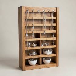 Wood Cassette Holder Jewelry Organizer