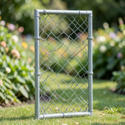 Upcycled Wire and Metal Garden Trellis