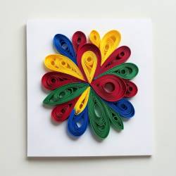 Paper Quilling Artwork from Printed Drawing