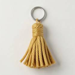 Cozy Yarn Tassel Keychain