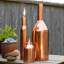 Recycled Wine Bottle Torch