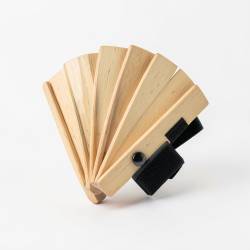 Expandable Arm-Mounted Fan-Style Airsoft Shield