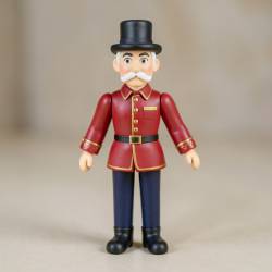 Lightweight 30cm Nutcracker with Moving Arms and Sound