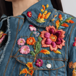 Embroidered Denim Jacket