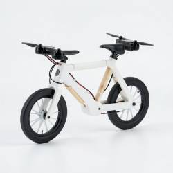 Hovering Mini Drone Model with Bike Design