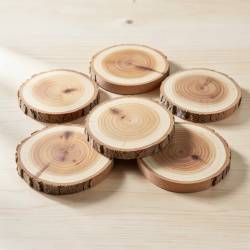 Rustic Wood Slice Coasters