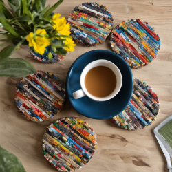 Recycled Magazine Coasters