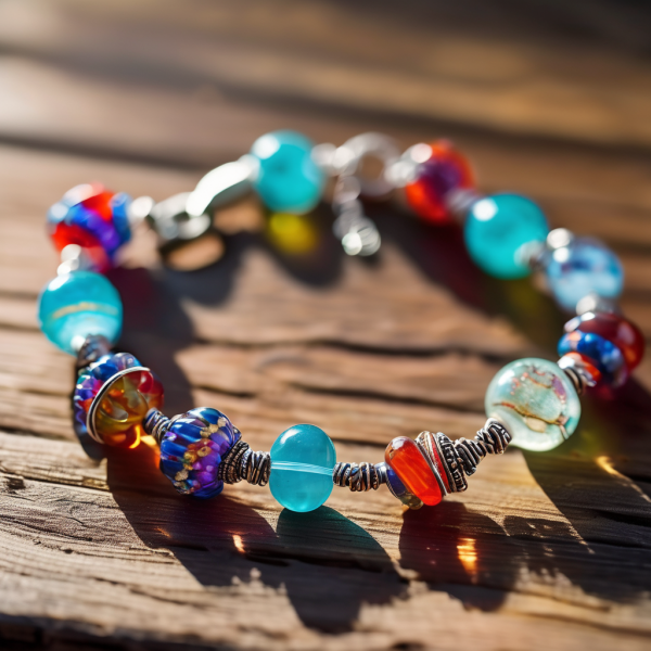 Beaded Wire Wrapped Bracelet