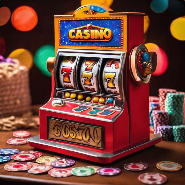 Miniature Tabletop Slot Machine