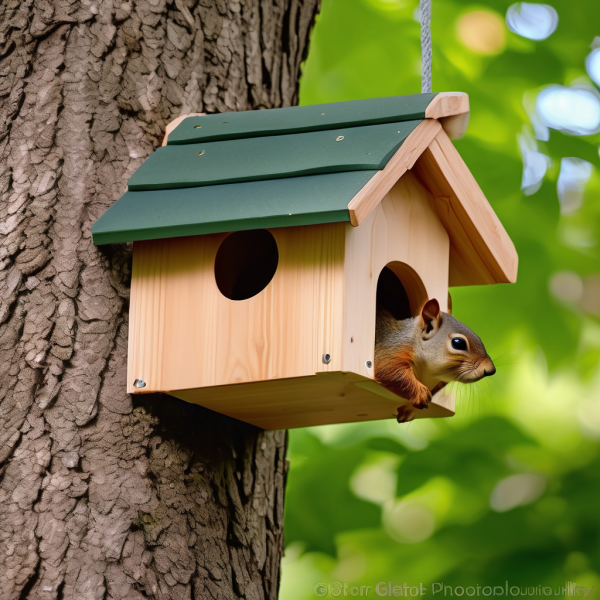 Weatherproof Backyard Squirrel House