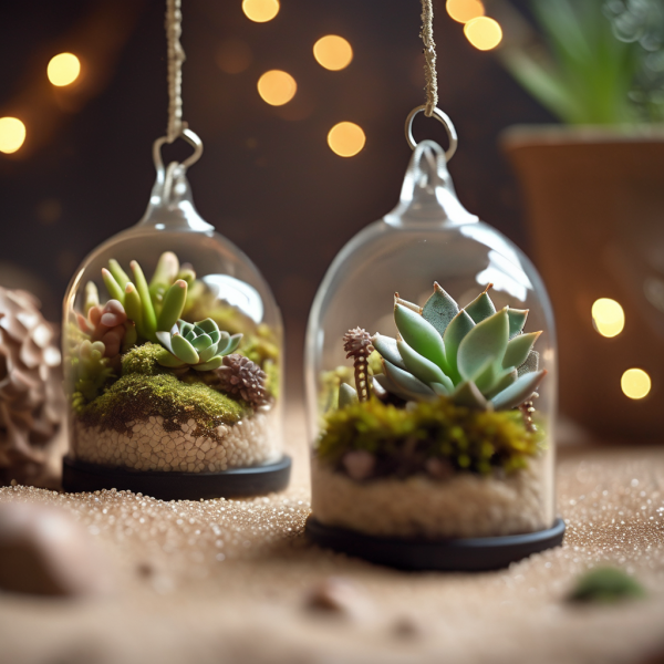 Vintage Glass Christmas Bulb Terrariums