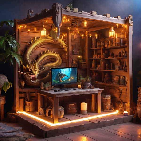 Enchanted Fantasy Gaming and Art Room Makeover