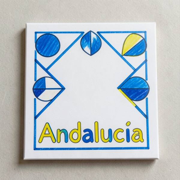 Plantilla de Azulejo de Andalucía para Niños