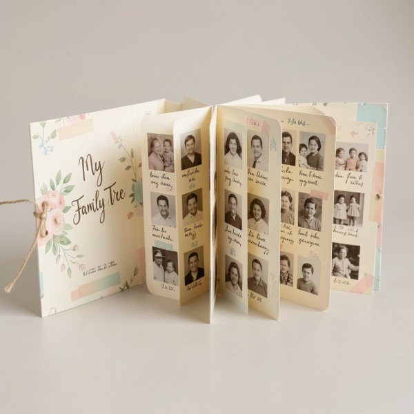 Family Tree Accordion Book