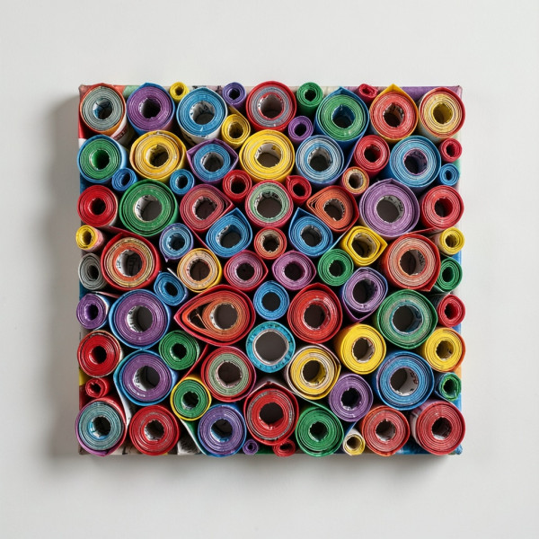 Recycled Magazine Wall Art