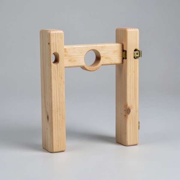 Medieval Style Wooden Pillory Model