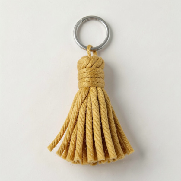 Cozy Yarn Tassel Keychain