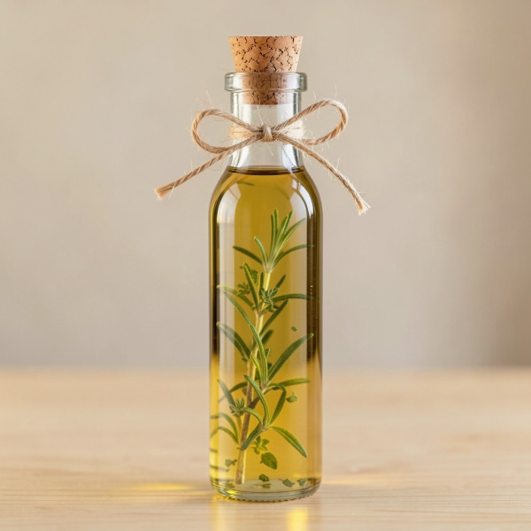 Homemade Flavored Herb-Infused Olive Oil