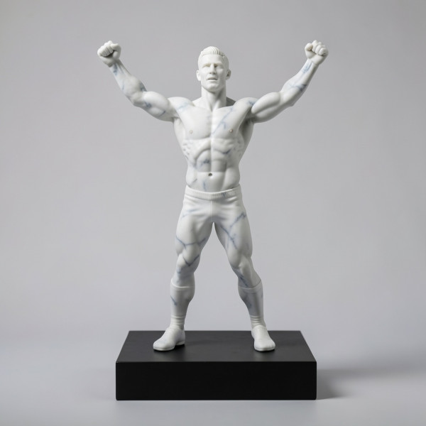 Cristiano Ronaldo SIUUU Celebration Sculpture Model
