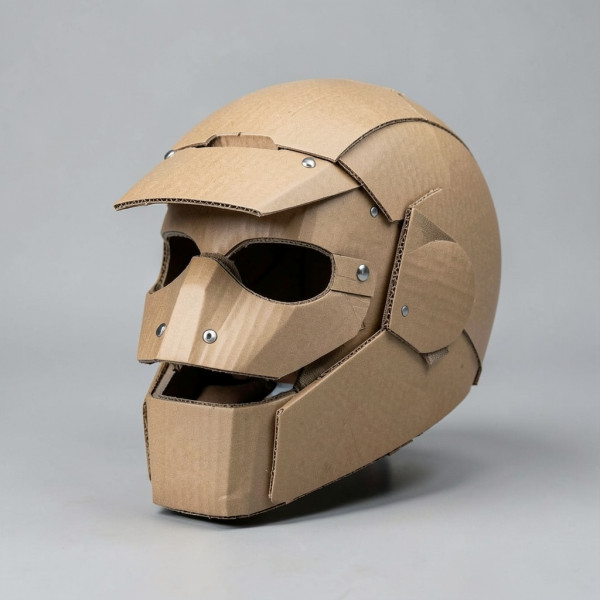 Cardboard Transforming Mask Helmet